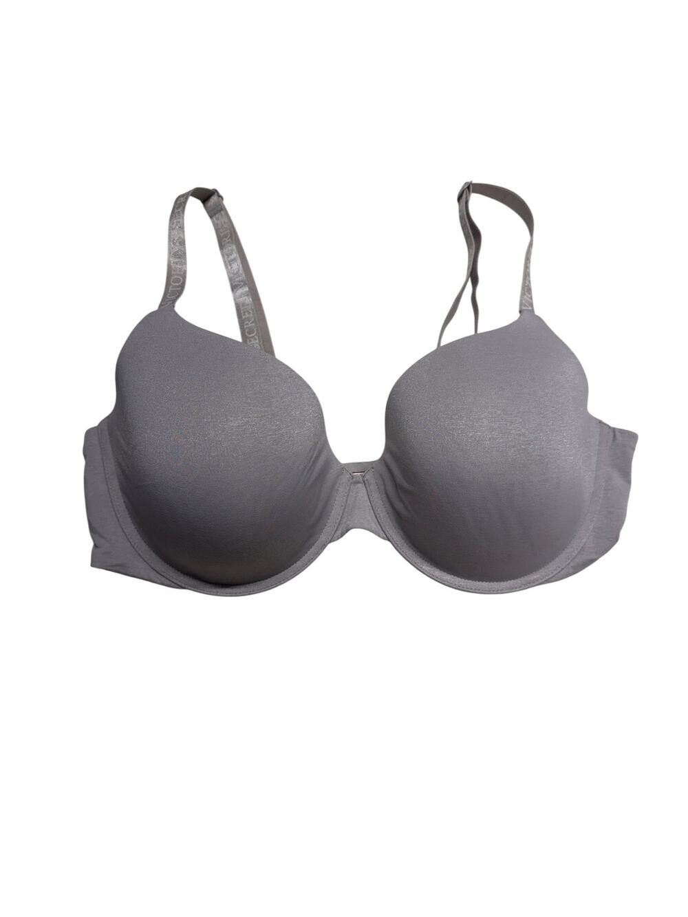 Victoria's Secret Gray T-Shirt Bra, Lightly Lined Demi 38-D Preowned